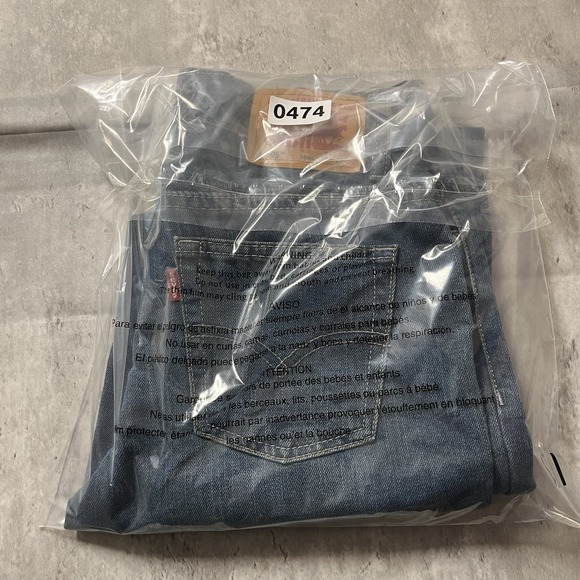 Levis Jeans Student 14Reg 27x29 Medium Wash 505 Regular Straight Leg Denim - Picture 10 of 10